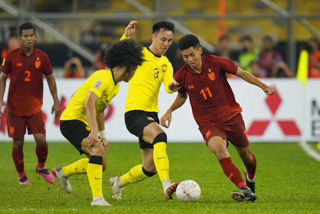 Malaysia hạ Thái Lan 1-0, tạm chiếm lợi thế ở bán kết AFF Cup 2022