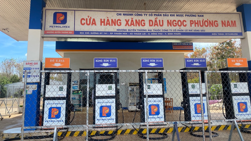 Một cây xăng ở Bình Phước bị xử phạt khi tự ý ngừng bán