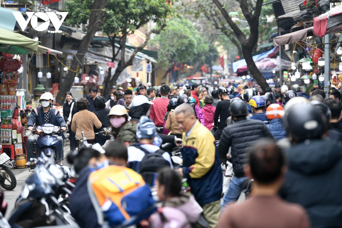 downtown hanoi crowded as tet draws near picture 5