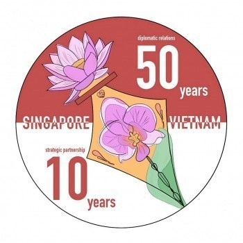 winner of logo design contest marking vietnam-singapore diplomatic ties announced picture 1