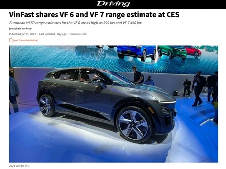 vinfast s evs grab international media s attention at ces 2023 picture 1