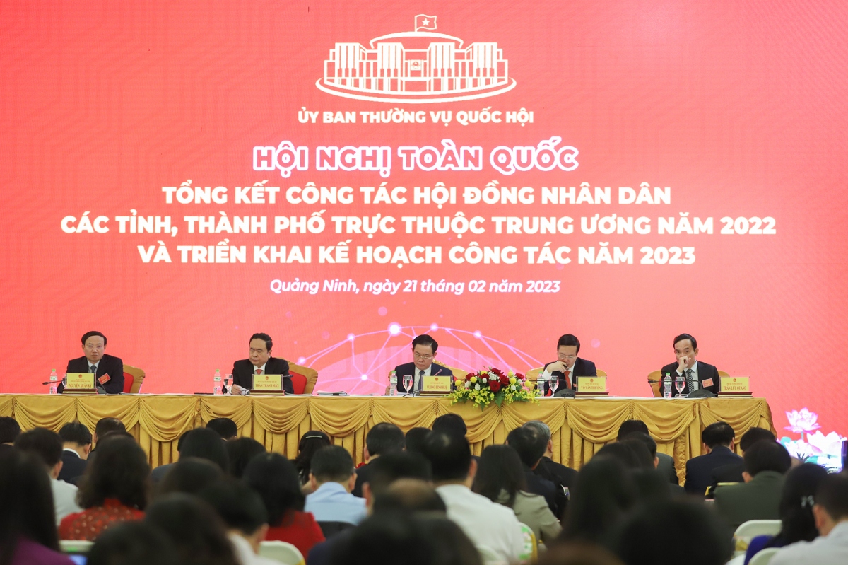 khai mac hoi nghi toan quoc tong ket cong tac hoi dong nhan dan 2022 hinh anh 1