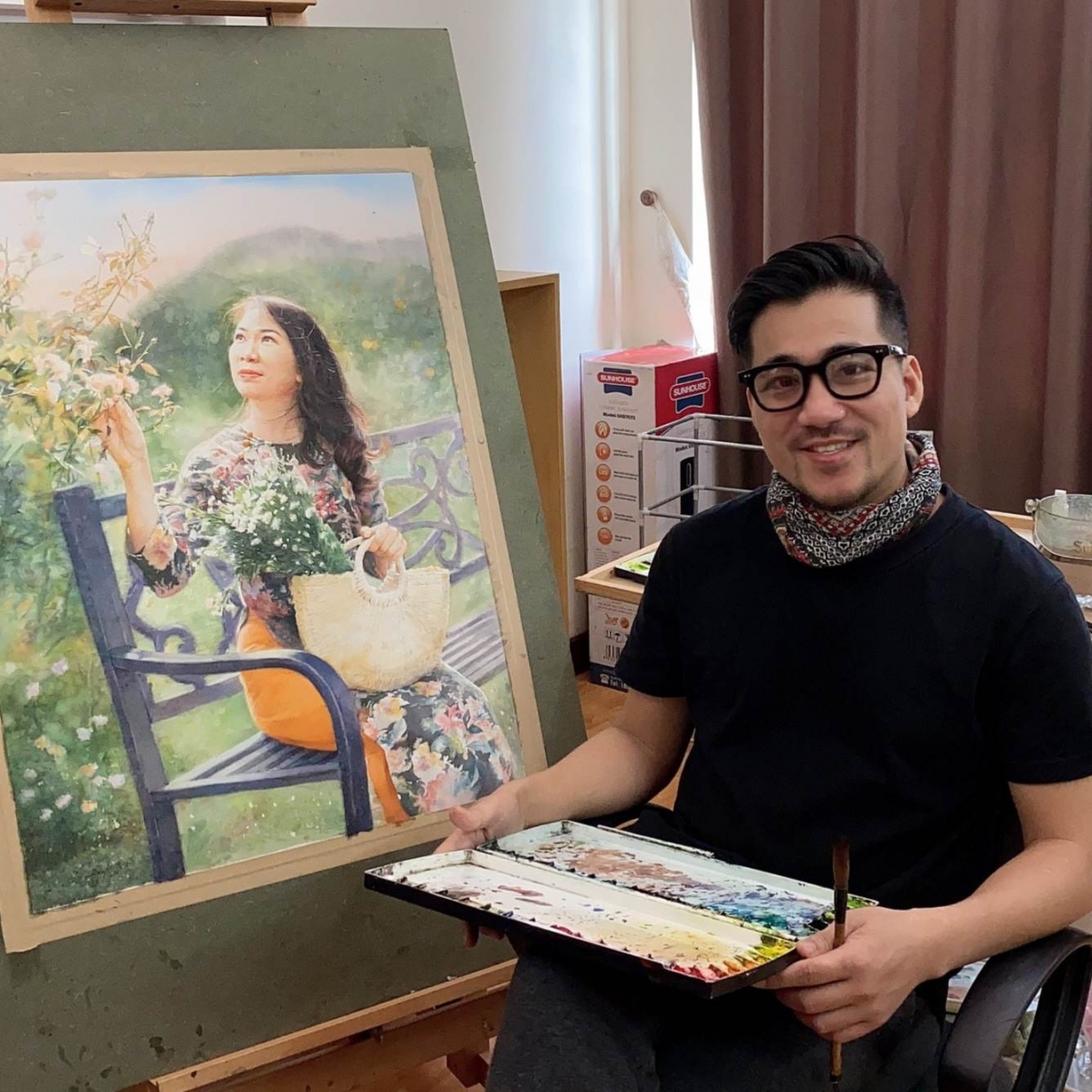 first vietnamese painter honoured at us s watercolour awards picture 1