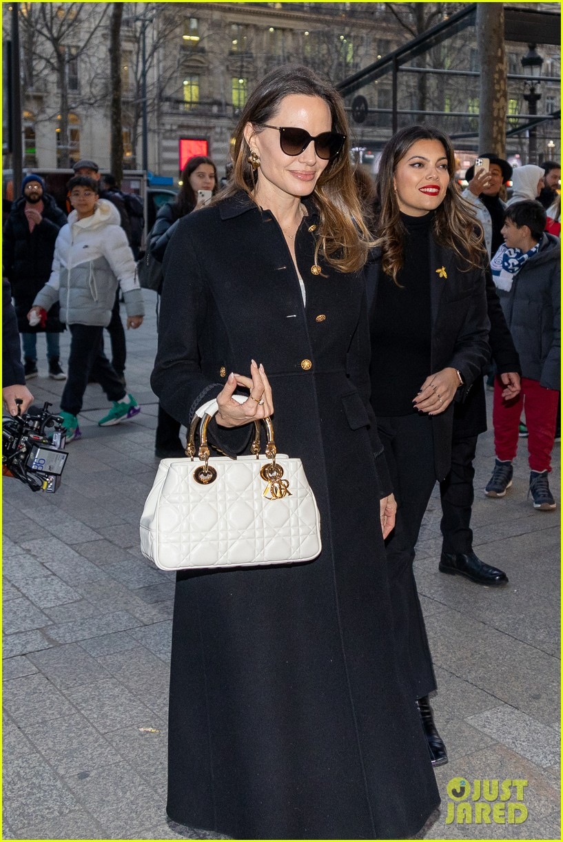 angelina jolie was surrounded by fans when she went to paris picture 3