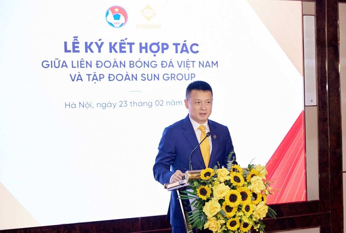 tap doan sun group hop tac voi vff cung phat trien bong da viet nam hinh anh 2