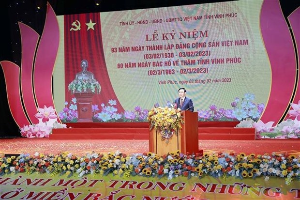 na chairman attends ceremony marking 60 years since uncle ho s visit to vinh phuc picture 1
