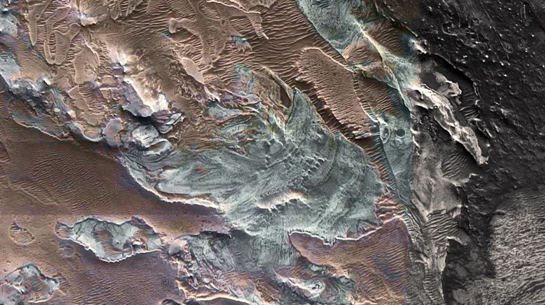 Phát hiện dấu vết của sông băng trên sao Hỏa