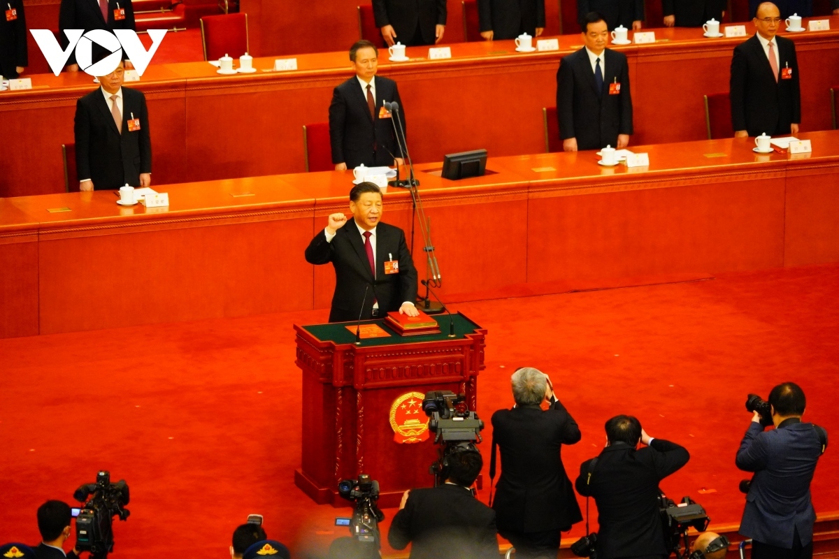 vietnamese leaders congratulate xi jinping on being re-elected china president picture 1