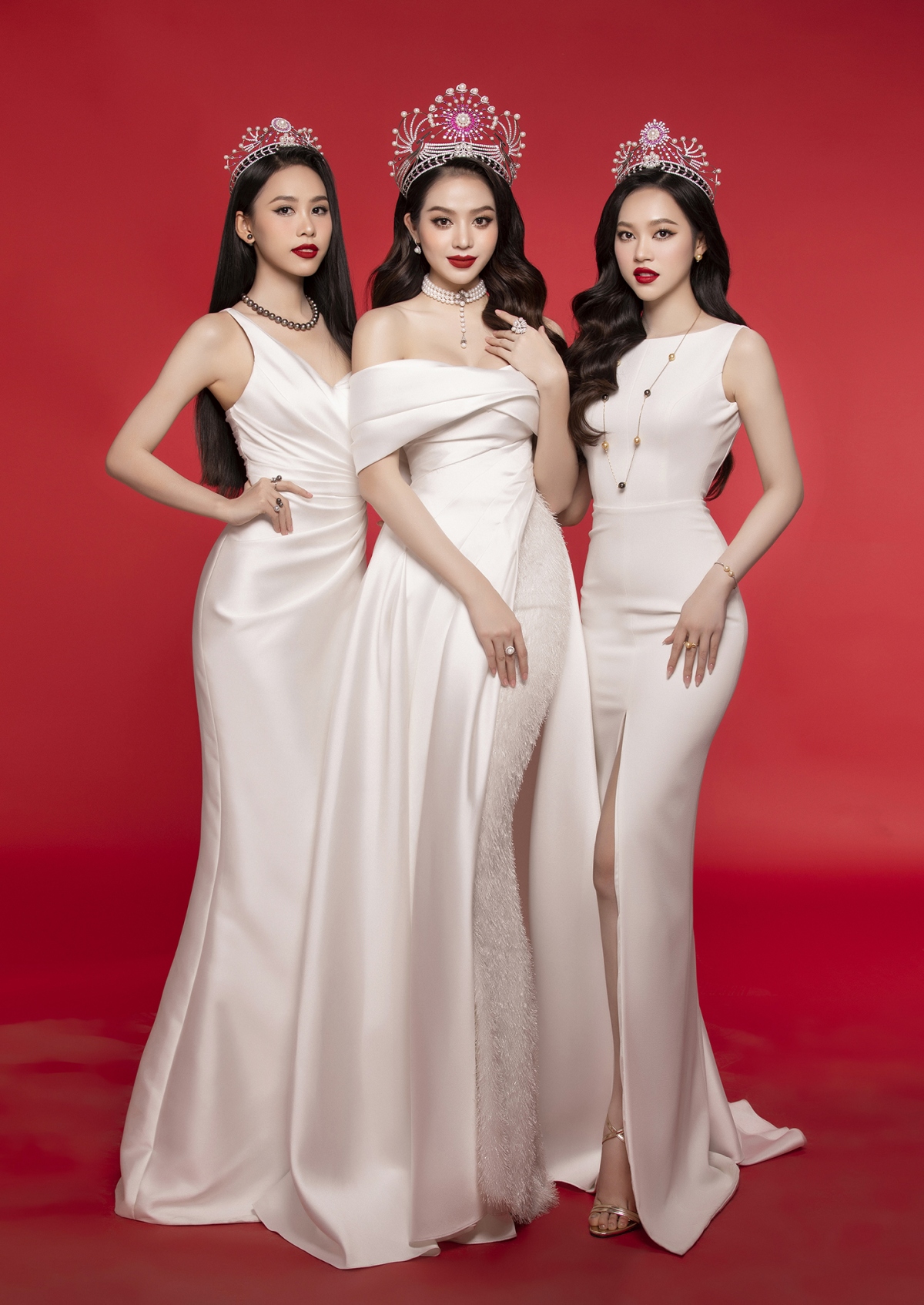 Hình ảnh đầu tiên của top 3 Hoa hậu Việt Nam 2016