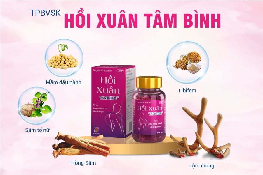 Hồi Xuân Tâm Bình – Kết hợp bộ 3 thảo dược nội tiết và bộ đôi “thượng dược” ngàn năm