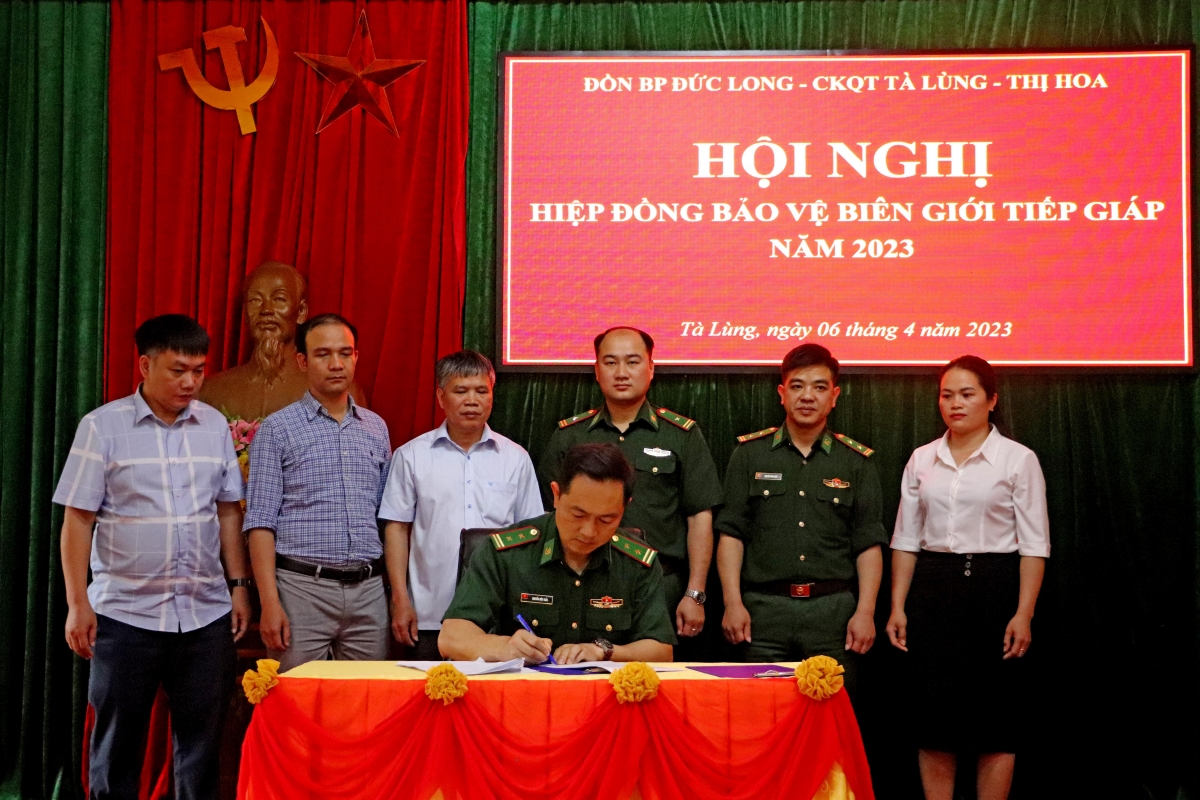 Biên phòng Cao Bằng hiệp đồng bảo vệ biên giới tiếp giáp năm 2023