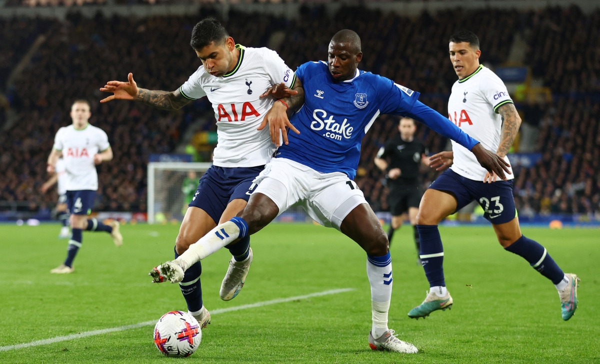 harry kane lan lon tren san khi bi cau thu everton cao vao mat hinh anh 2