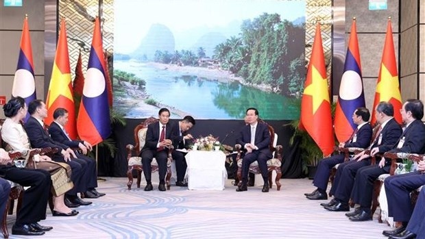 president vo van thuong delighted at vietnam-laos ties picture 1