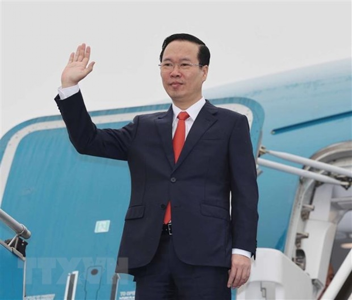 vietnamese president departs hanoi for official visit to laos picture 1