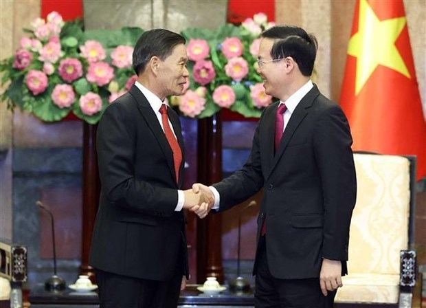 president receives leader of lao front for national construction picture 1