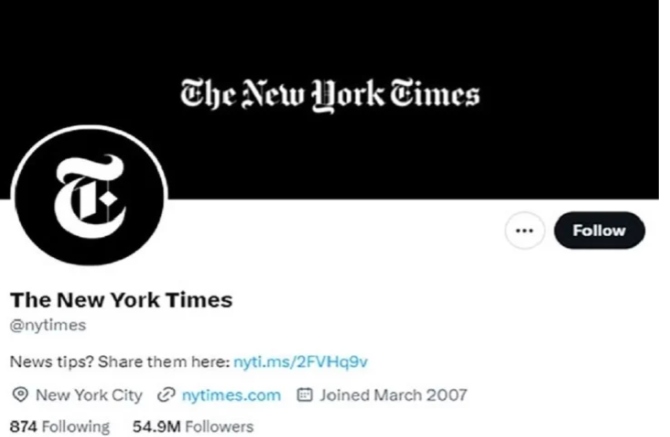 ly do bao new york times mat tich xanh twitter hinh anh 1