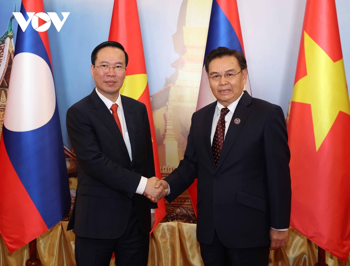 president thuong meets prime minister, top legislator of laos picture 2