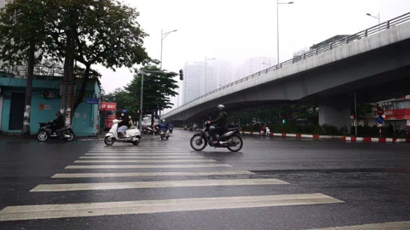 high-rise buildings hidden amid dense fog in hanoi picture 9