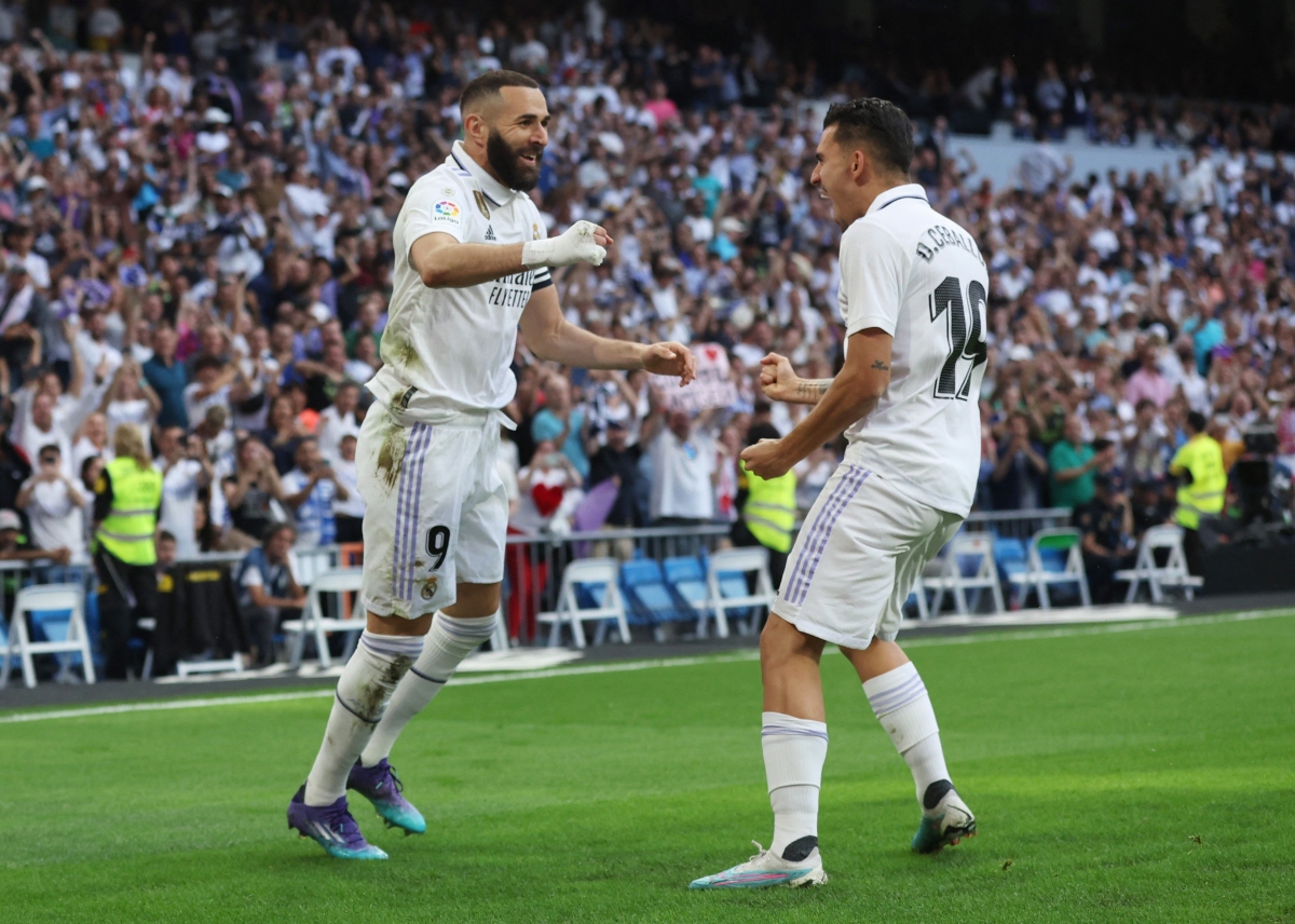 benzema ghi hat-trick, real madrid nuoi hy vong bam duoi barca hinh anh 1