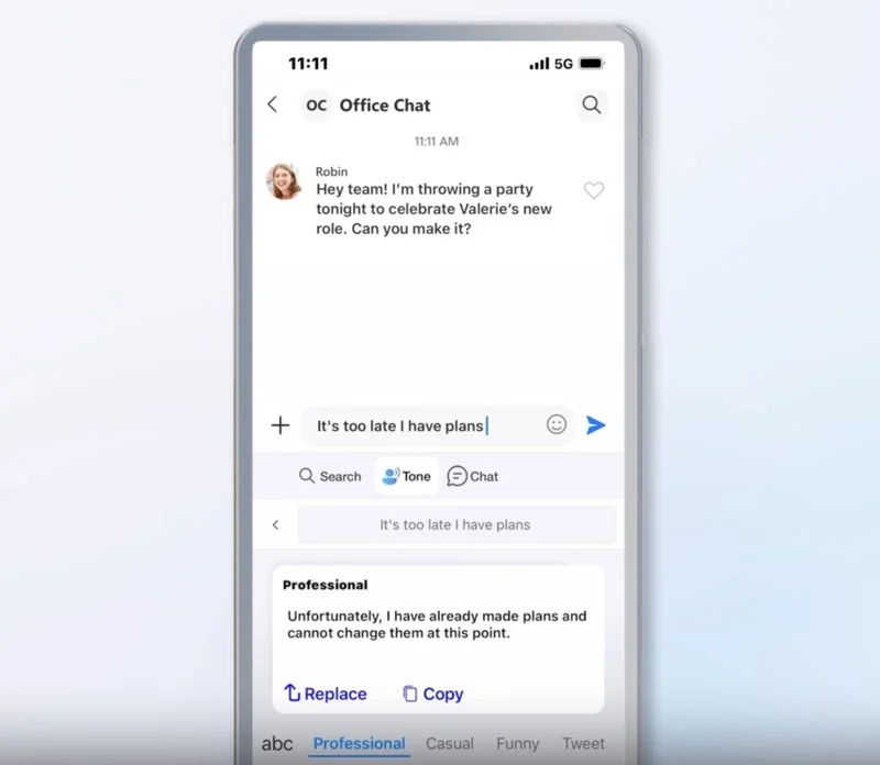 Bàn phím SwiftKey cho iPhone tích hợp chatbot Bing AI