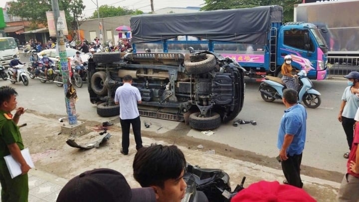 Diễn biến mới vụ ô tô tông thiếu tá công an và hai người dân tử vong