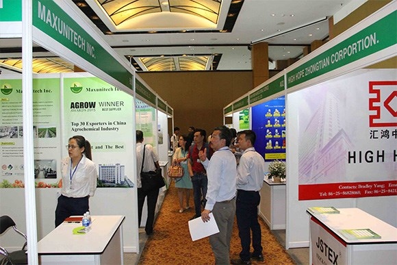 agricultural fertilisers and plant protection products displayed at int l exhibition picture 1