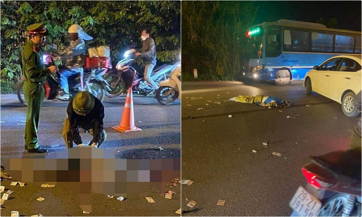Va chạm với xe đầu kéo, hai vợ chồng đi xe máy tử vong ở Mê Linh ...