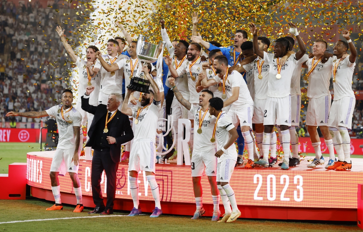 Khoảnh khắc Real Madrid nâng cao danh hiệu cúp Nhà vua Tây Ban Nha ...