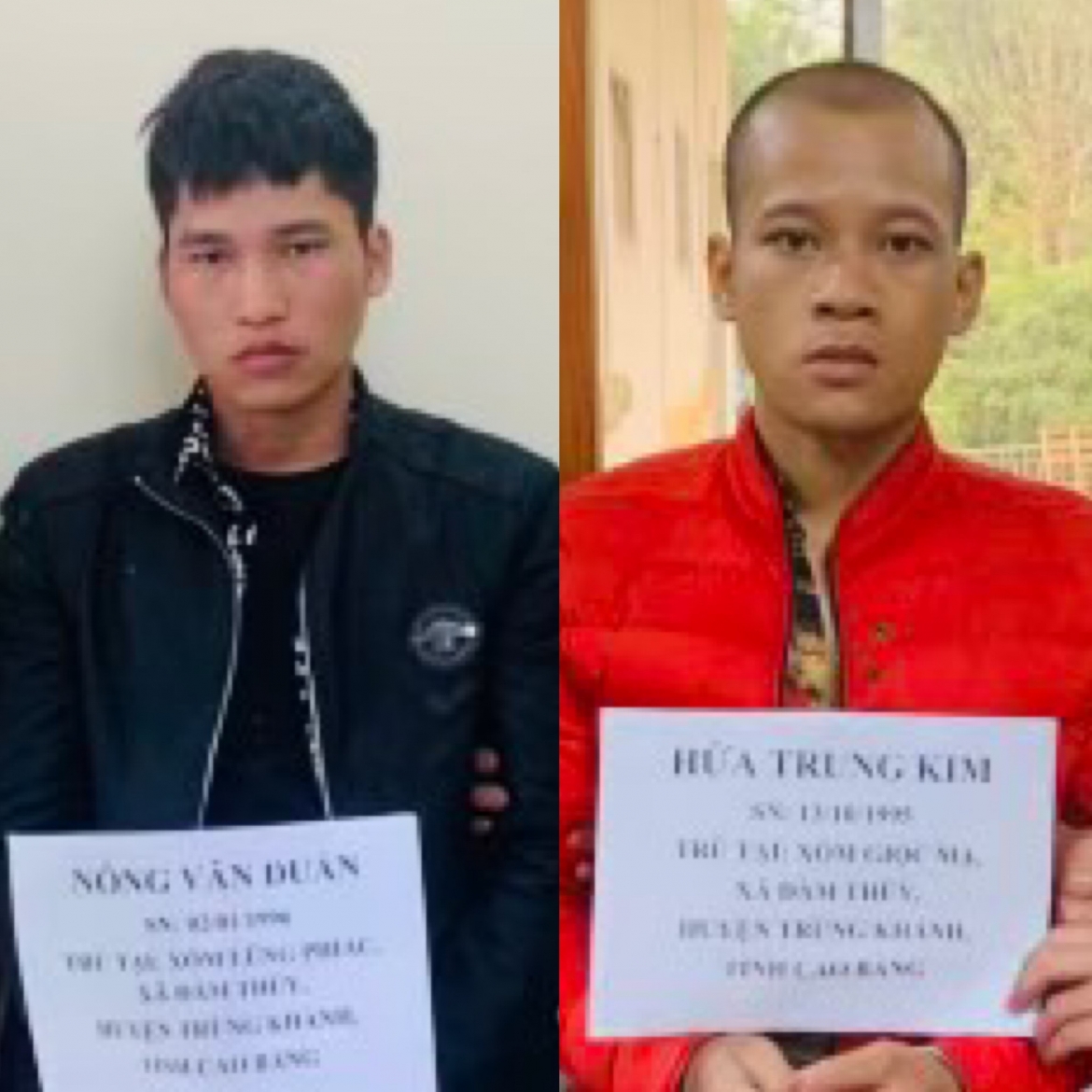 Hai người bị bắt quả tang vận chuyển 2 bánh heroin