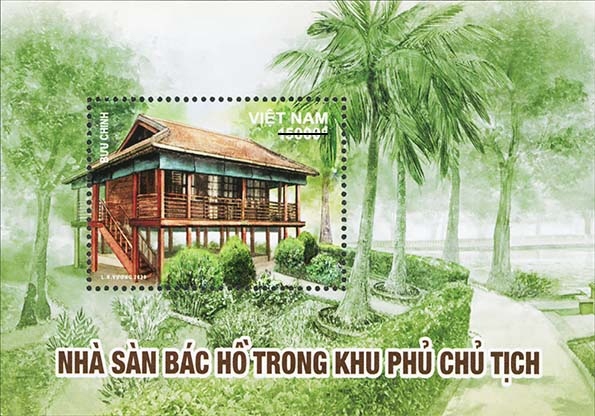 phat hanh dac biet bo tem nha san bac ho trong khu phu chu tich hinh anh 1