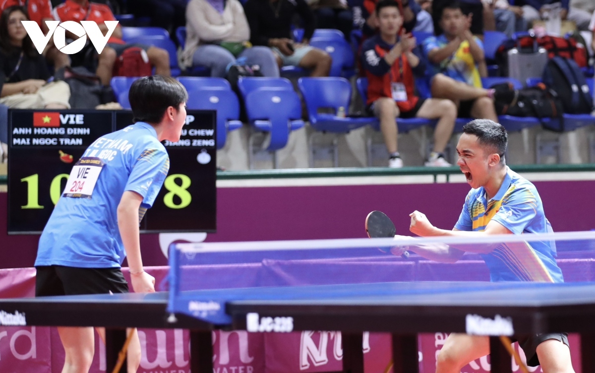 vietnamese duo make table tennis history at sea games 32 picture 1 vietnamese duo make table tennis history at sea games 32 picture 1