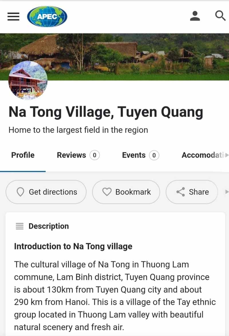 apec website promotes vietnamese tourism picture 1