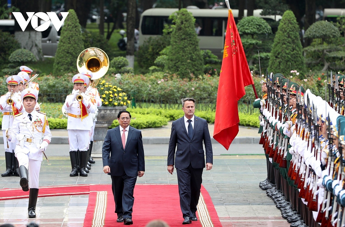 luxembourg prime minister bettel warmly welcomed in hanoi picture 2