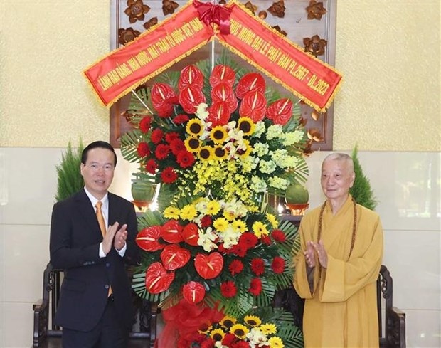 state leader extends greetings on lord buddha s birth anniversary in hcm city picture 2