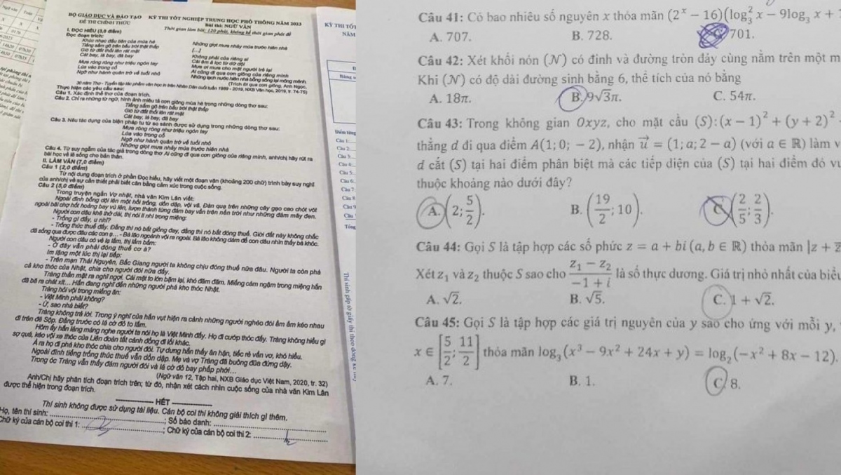 Bộ Công an xác định lộ lọt đề thi tốt nghiệp THPT 2023 từ Cao Bằng và Yên Bái