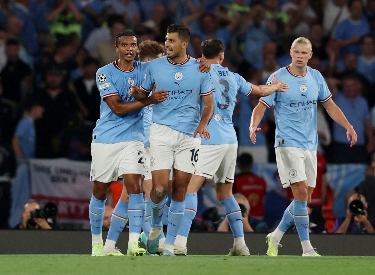 "Vượt ải" Inter, Man City lần đầu tiên trong lịch sử đăng quang tại Cúp C1 châu Âu