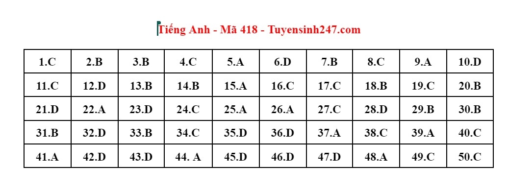 cap nhat dap an mon tieng anh ky thi tot nghiep thpt 2023 hinh anh 5