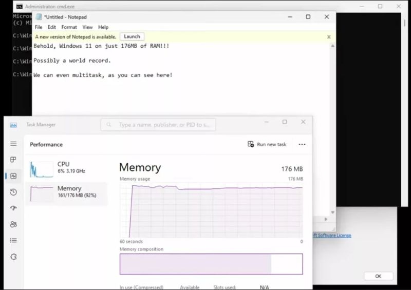 windows 11 van co the chay tren pc co ram 176 mb hinh anh 1