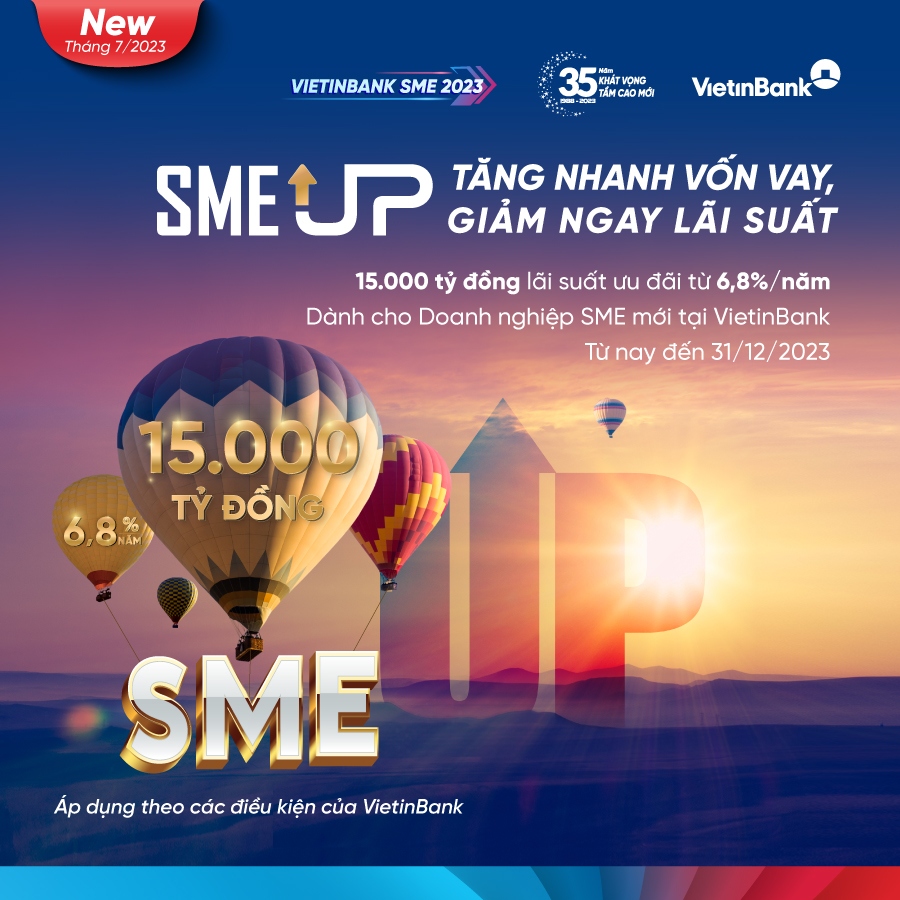 vietinbank tang quy mo goi uu dai lai suat sme up len 15.000 ty dong hinh anh 1