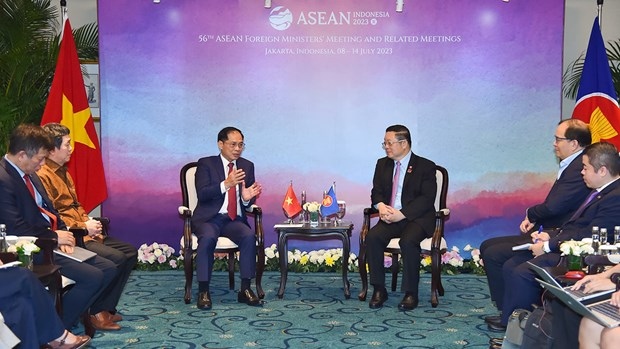 vietnamese fm meets asean secretary-general in jakarta picture 1