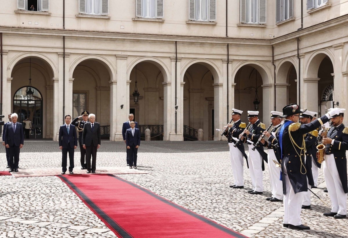 official welcome ceremony held for vietnamese president in rome picture 3
