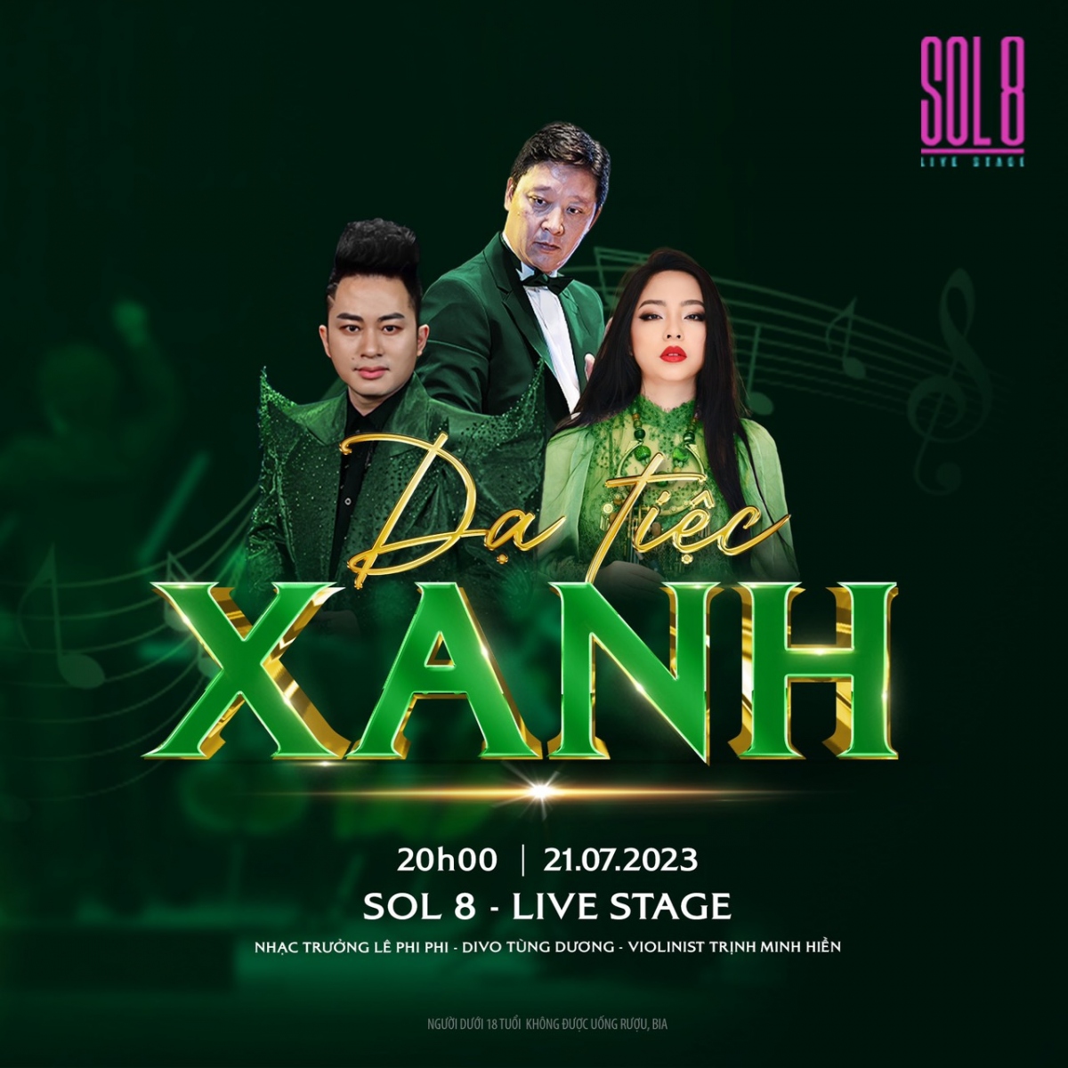  da tiec xanh - su ket hop bung no cua ba dong nhac pop, rock va remix hinh anh 1