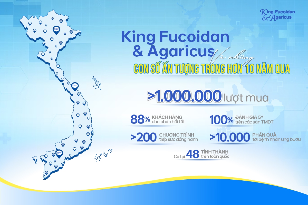 king fucoidan agaricus và hành trình hơn 10 năm đồng hành sống khỏe hình ảnh 2 king fucoidan agaricus va hanh trinh hon 10 nam dong hanh song khoe hinh anh 2