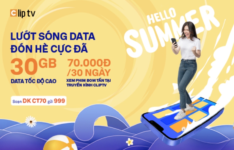 ClipTV ra mắt nhiều gói ưu đãi kèm data và cước thoại