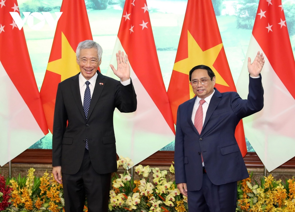 vietnamese pm chinh hosts welcoming ceremony for singaporean pm lee picture 7