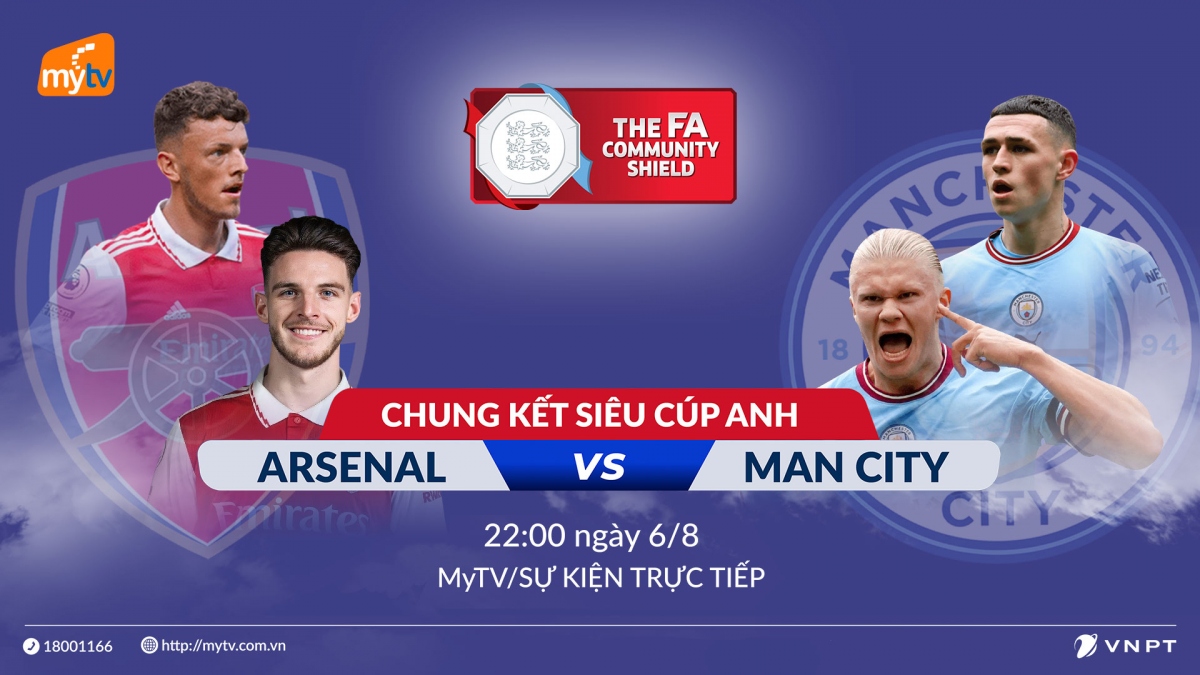 sieu cup anh 2023 cuoc tai ngo man city arsenal truc tiep tren truyen hinh mytv hinh anh 1