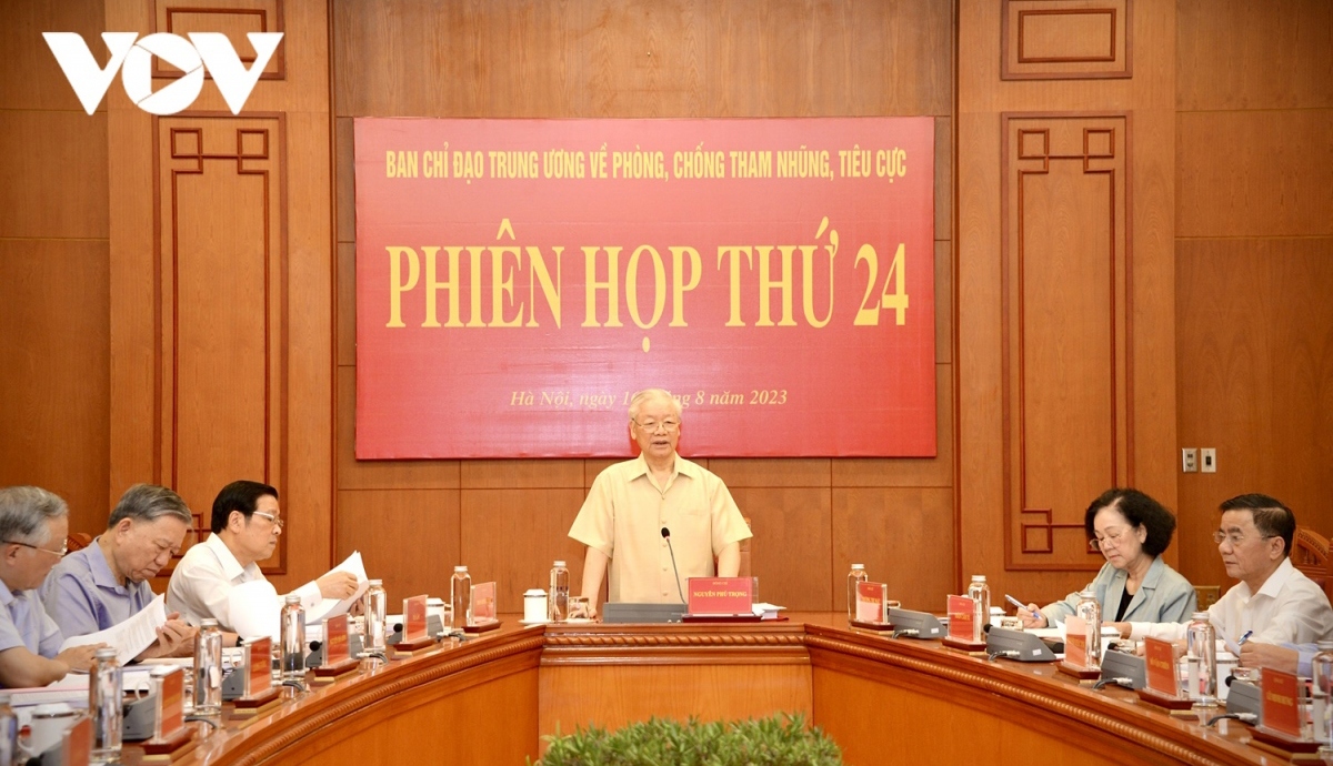 top party leader chairs corruption prevention meeting in hanoi picture 1