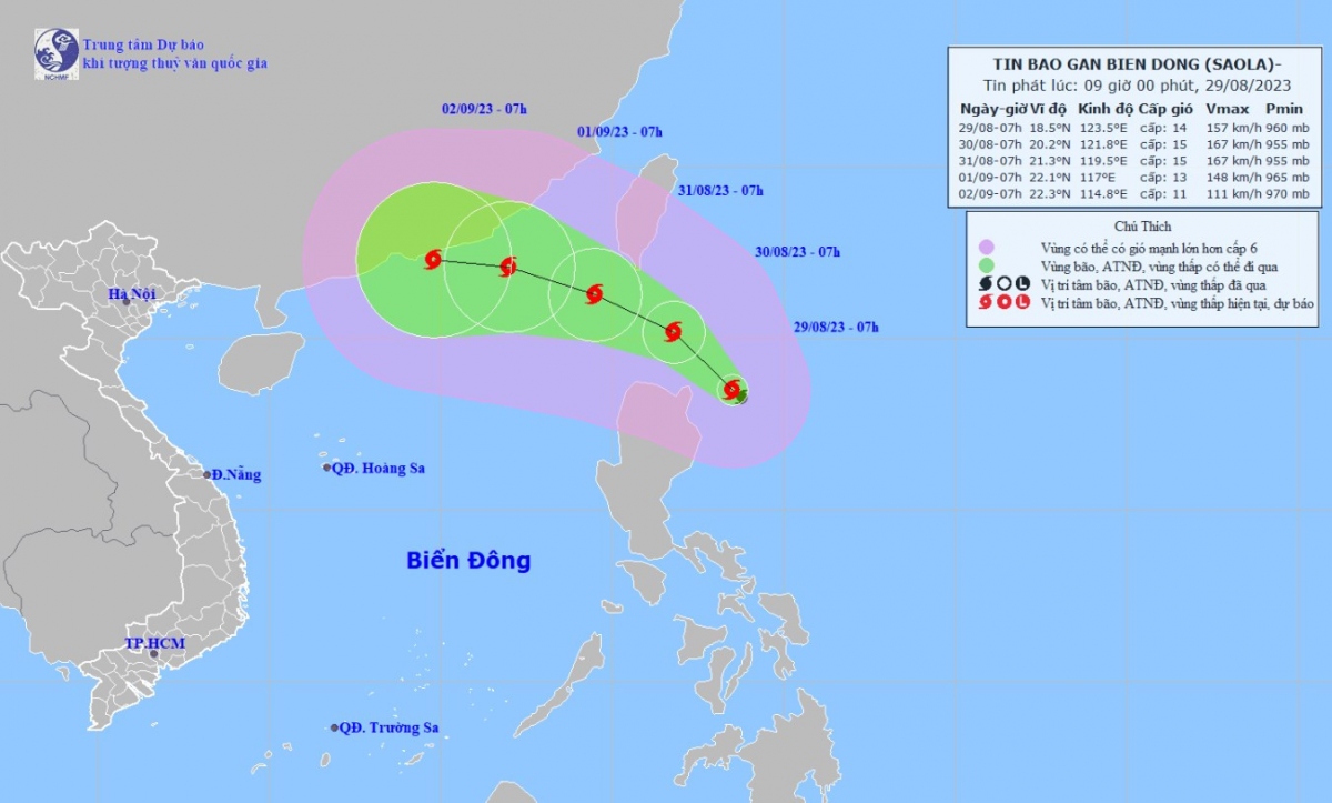typhoon saola to strike east sea amid emergence of haikui storm picture 1
