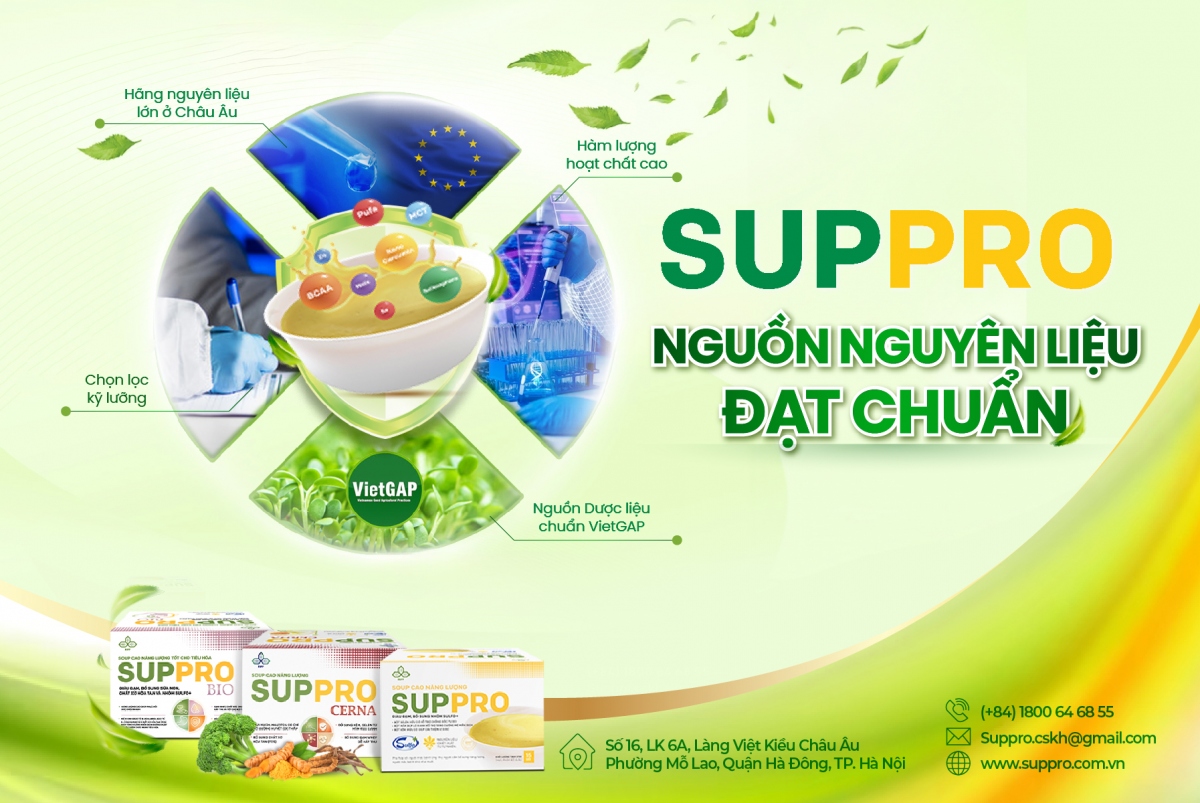 Suppro - Thương hiệu tiên phong trong ngành dinh dưỡng thảo dược tại Việt Nam