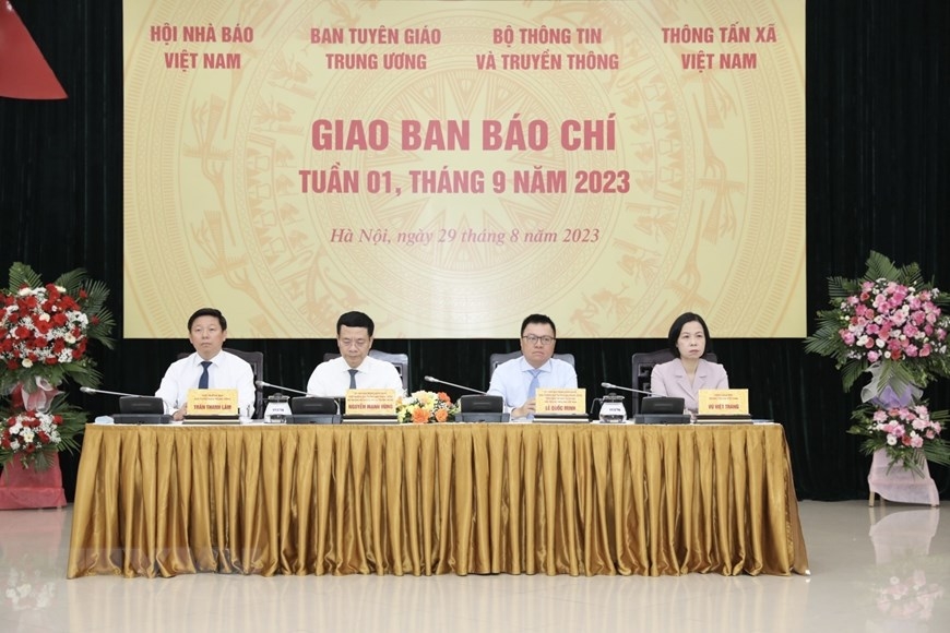 TTXVN đăng cai Giao ban Báo chí chuyên đề tháng 9/2023